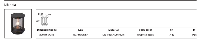 LED Outdoor Wall Light P-330