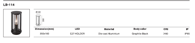 LED Outdoor Wall Light P-331