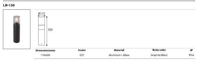 LED Outdoor Wall Light P-338