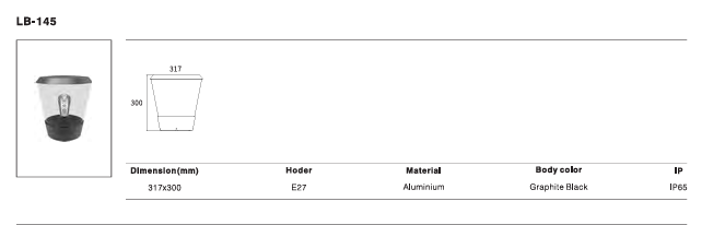 LED Outdoor Wall Light P-340