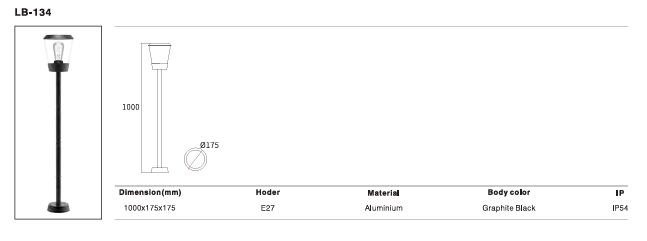 LED Outdoor Wall Light P-344