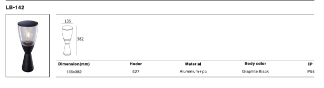 LED Outdoor Wall Light P-346