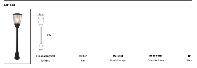 LED Outdoor Wall Light P-347
