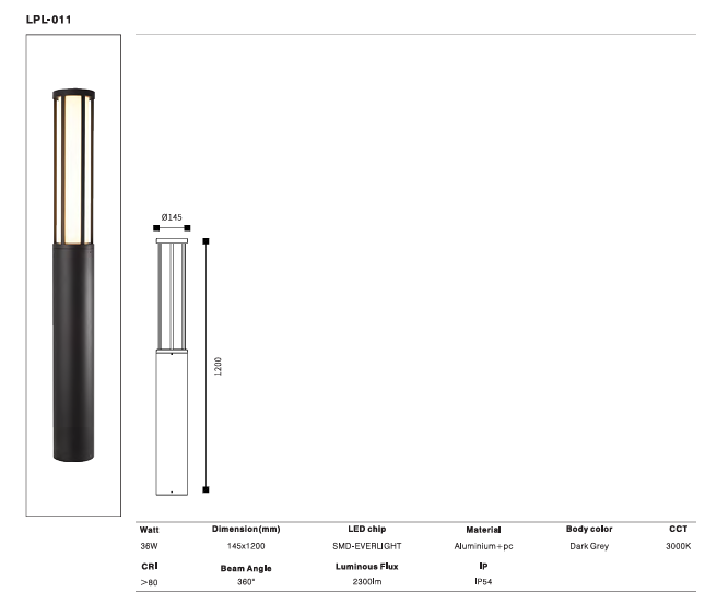 LED Outdoor Wall Light P-366