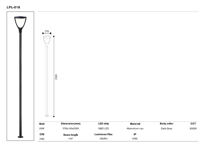 LED Outdoor Wall Light P-370