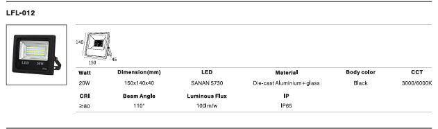 LED Outdoor Wall Light P-395