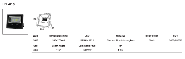 LED Outdoor Wall Light P-396