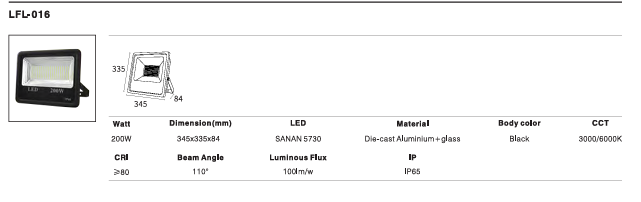 LED Outdoor Wall Light P-399