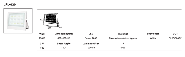LED Outdoor Wall Light P-403