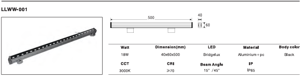LED Outdoor Wall Light P-410