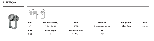 LED Outdoor Wall Light P-417
