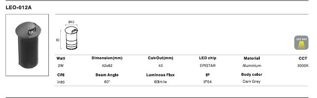 LED Outdoor Wall Light P-428
