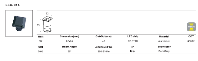 LED Outdoor Wall Light P-430