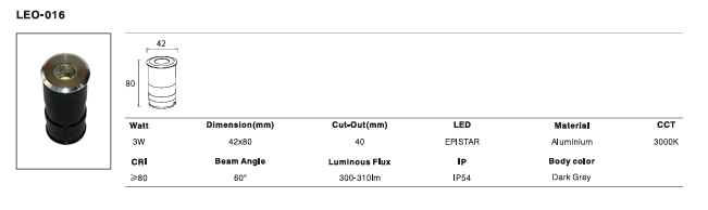 LED Outdoor Wall Light P-432