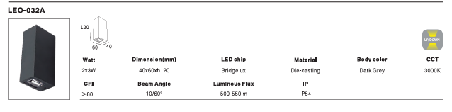 LED Outdoor Wall Light P-443