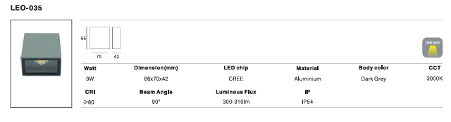 LED Outdoor Wall Light P-446