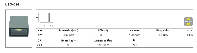 LED Outdoor Wall Light P-447