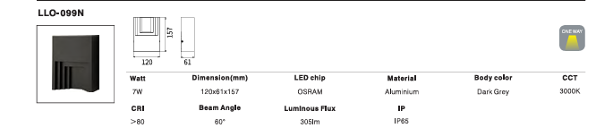 LED Outdoor Wall Light P-045