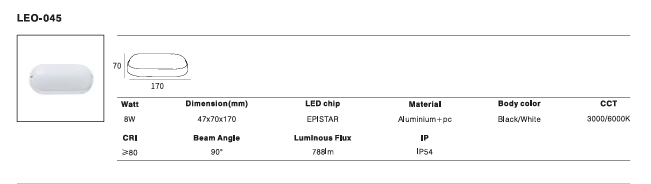 LED Outdoor Wall Light P-452