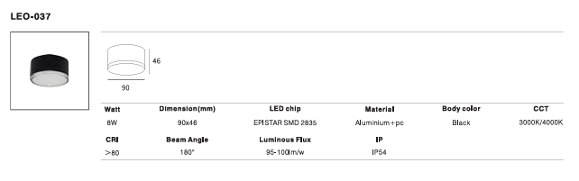 LED Outdoor Wall Light P-454