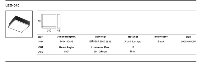 LED Outdoor Wall Light P-457
