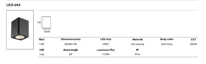 LED Outdoor Wall Light P-459