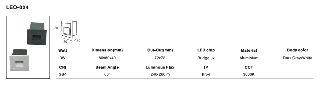LED Outdoor Wall Light P-461