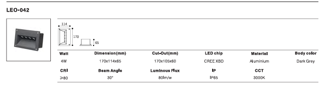 LED Outdoor Wall Light P-465
