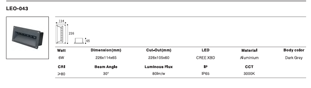 LED Outdoor Wall Light P-466