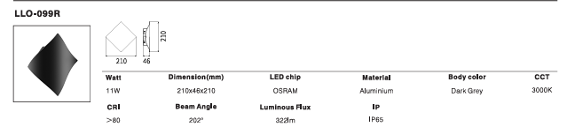 LED Outdoor Wall Light P-047