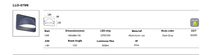 LED Outdoor Wall Light P-063