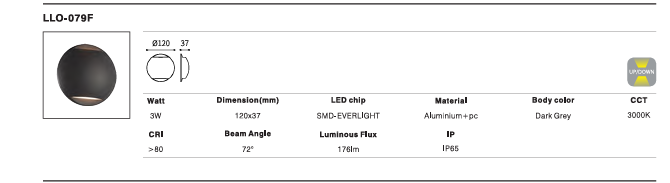 LED Outdoor Wall Light P-065