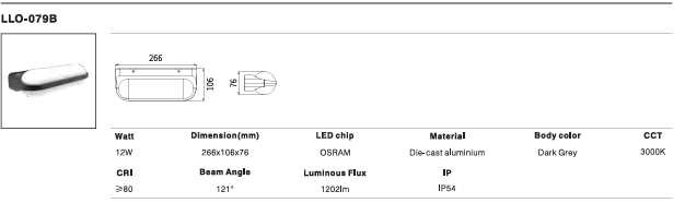 LED Outdoor Wall Light P-067