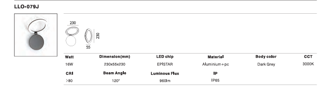 LED Outdoor Wall Light P-073