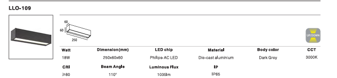LED Outdoor Wall Light P-093