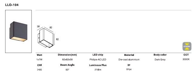 LED Outdoor Wall Light P-097