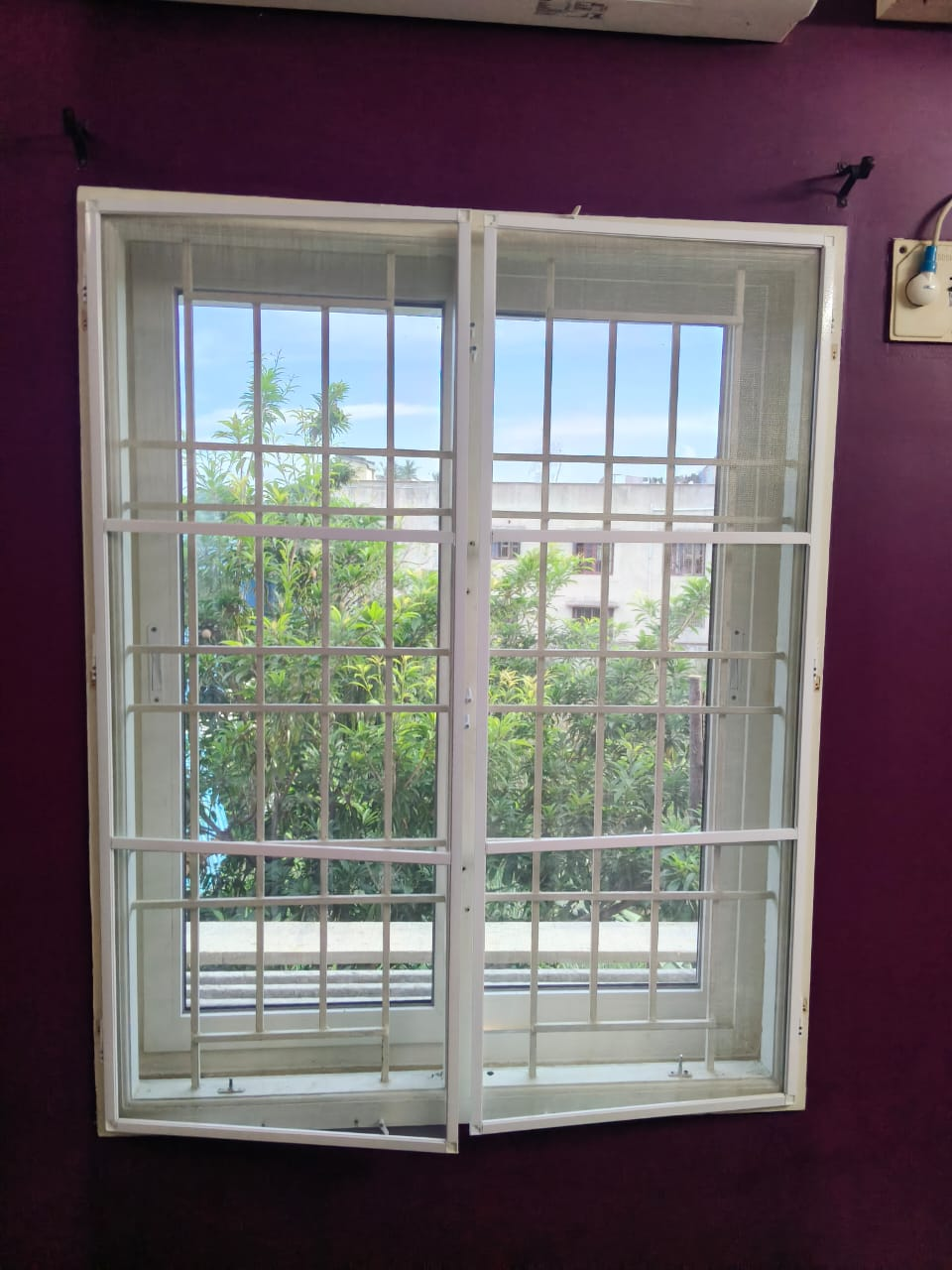 UPVC Casement Window with Full Opening - Contemporary White Frame
